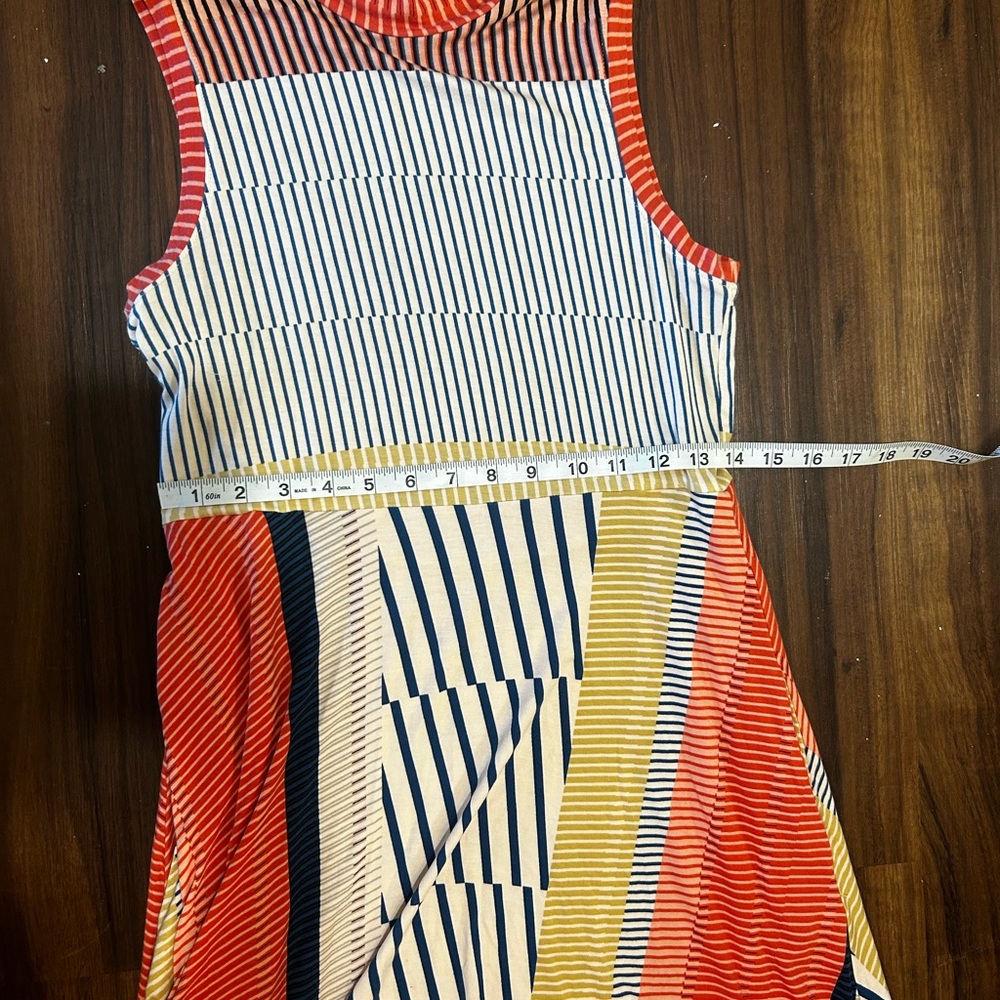 Maeve by Anthropologie Colorful Striped Sleeveless Midi Dress - Picture 8 of 13